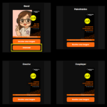 Gamescom Latam: sistema mostra avatar personalizado de participante em card de presença após escolha de imagem promocional.