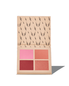 Paleta de blush cremosa Catharine Hill Angel Wings, com quatro tonalidades multifuncionais que proporcionam glow natural à pele.