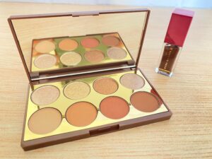 Maquiagens Eudora Niina Secrets com Gloss Crystal Cream e Palette de Sombras Neutras.