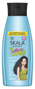 Shampoo Skala Expert #MaisCachos 600ml para cabelos cacheados e crespos, com definição e hidratação intensa.