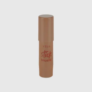Blush em stick Vizzela Cinnamon fechado com embalagem marrom em tom quente e acabamento minimalista