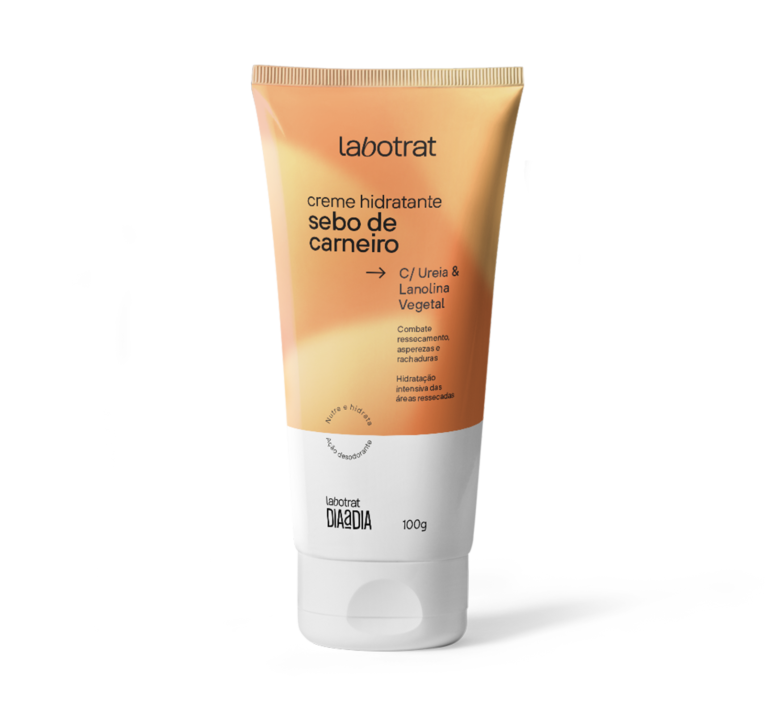 Labotrat creme hidratante sebo de carneiro 100g com ureia e lanolina vegetal para pele seca.