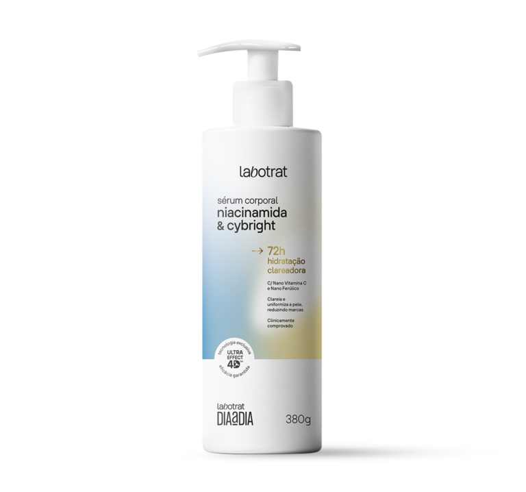 Labotrat sérum corporal niacinamida & cybright 380g com efeito clareador e uniformizador da pele.