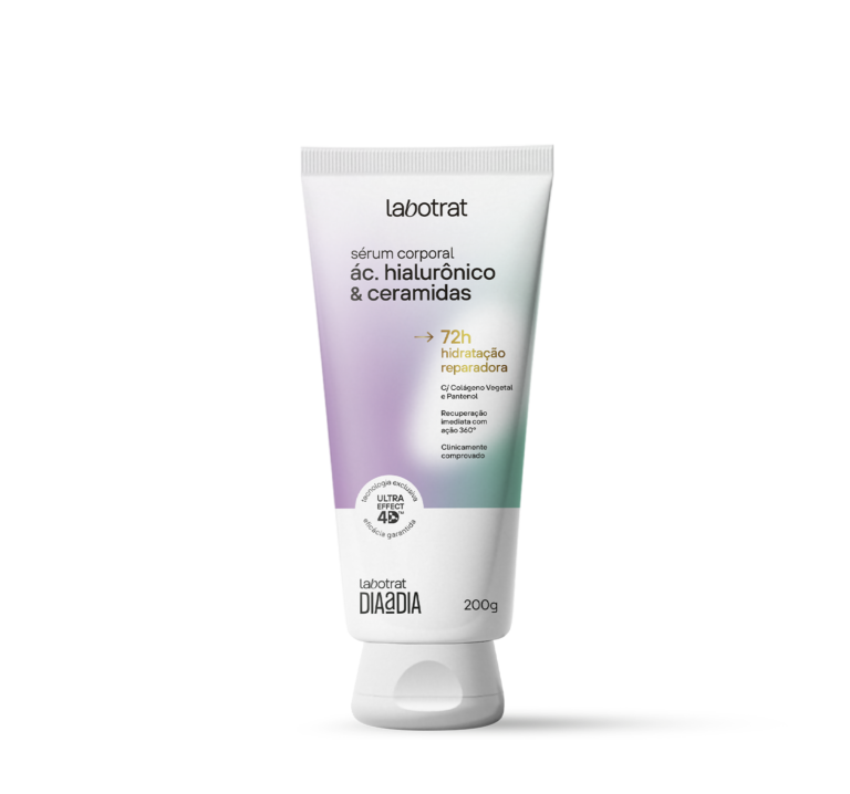Labotrat sérum corporal ácido hialurônico & ceramidas 200g com ação hidratante e rápida absorção.