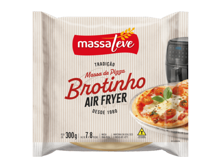 Produto brotinho Air Fryer da Massa Leve aposta em praticidade no preparo de mini pizzas e reforça linha voltada ao consumo moderno.