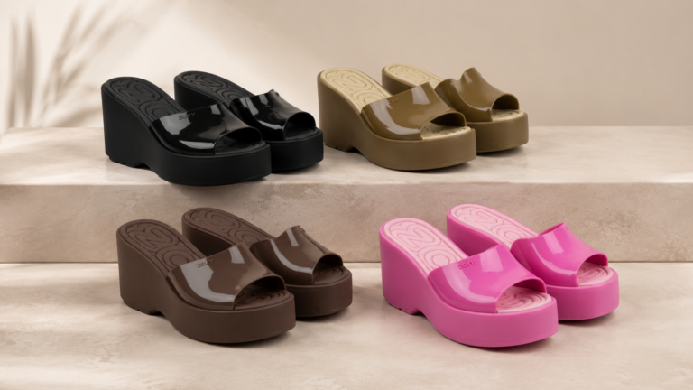 Linha Zaxy Dream apresenta plataformas em quatro cores com design leve e contemporâneo.